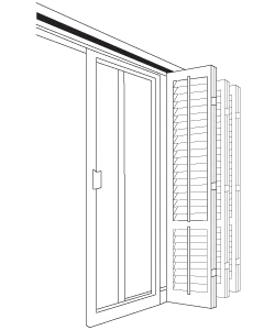 Bifolding Track Shutters