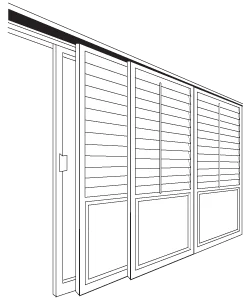 Bypass Track Shutters