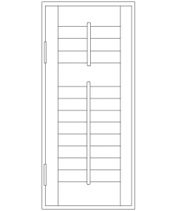 Full Height Shutters with Midrail