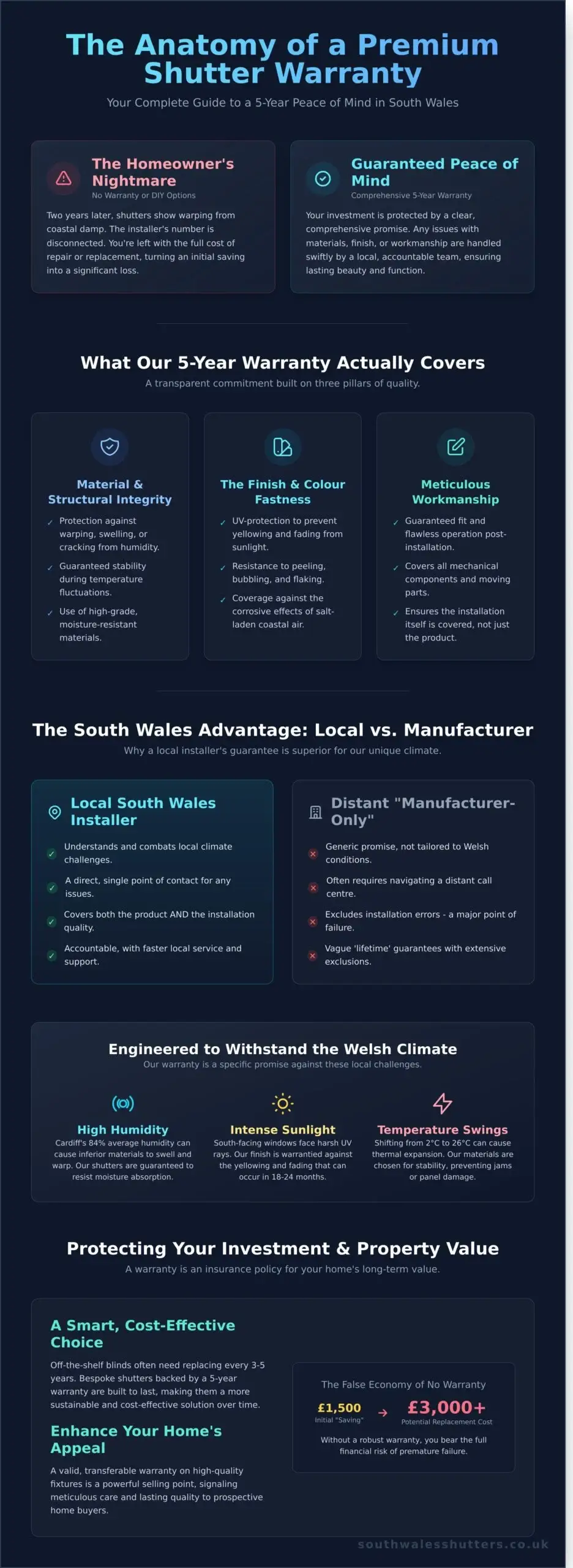 Window Shutter Warranty in South Wales: A Homeowner’s Guide to Long-Term Protection